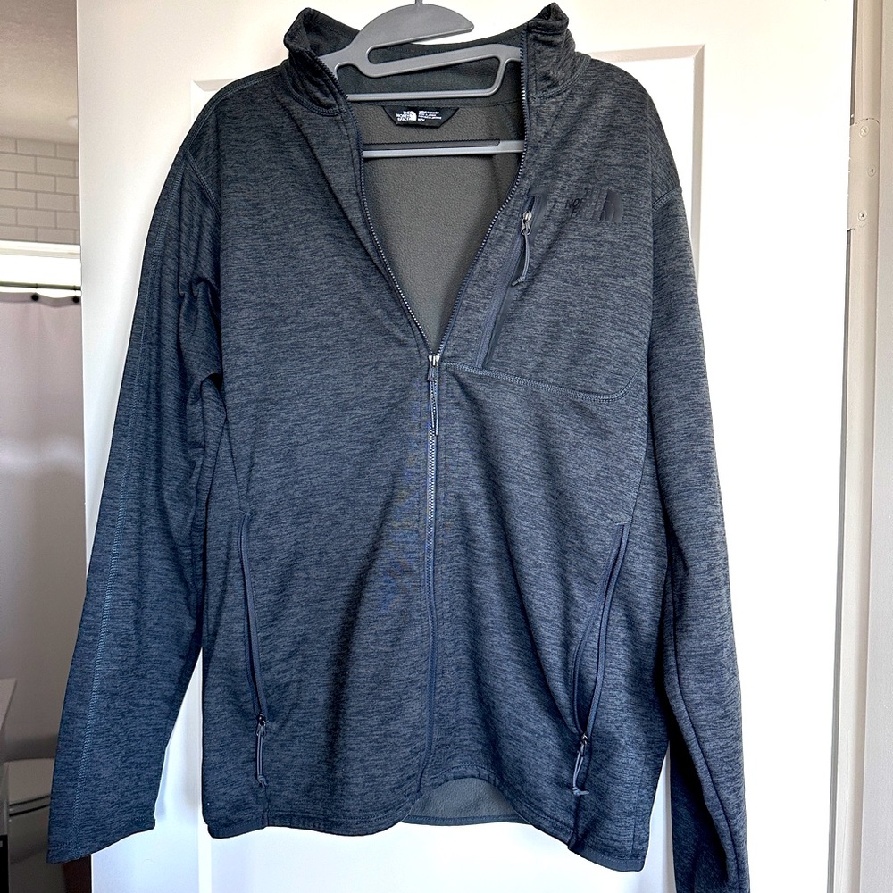 Heathered/Charcoal Black North Face Jacket